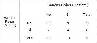 Cuadro Nº 1.1 Bandas Flojas