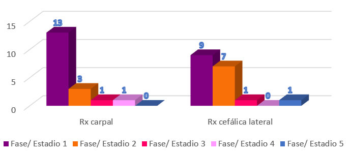 GRÁFICO N° 4: Distribución de frecuencia en el género femenino.