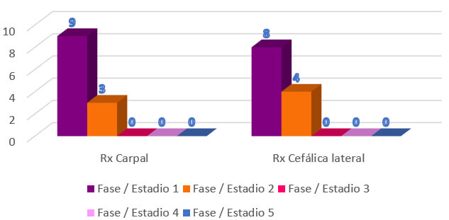 GRÁFICO N° 5: Distribución de frecuencia en el género masculino