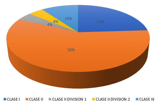 Gráfico 1: Tipo de Maloclusión dental