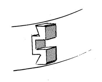Figura 6 Bracket edgewise 447 de Angle "El ultimo y mejor mecanismo en ortodoncia"