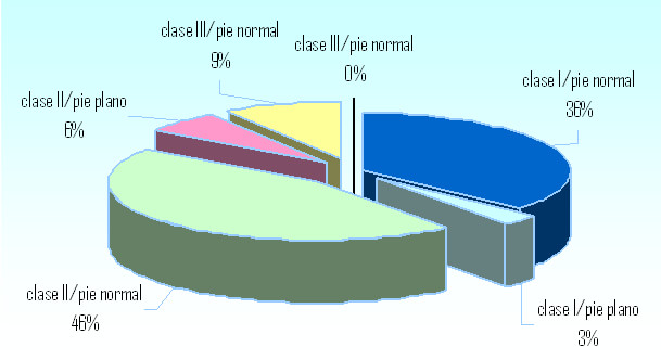 Grafico.3 Relación huella plantar maloclusión en los niños