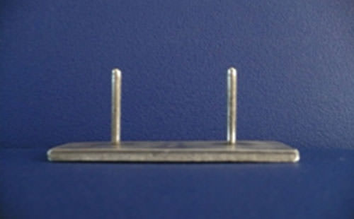 Figura 1 Base metálica para someter los segmentos de cadena a estiramiento.