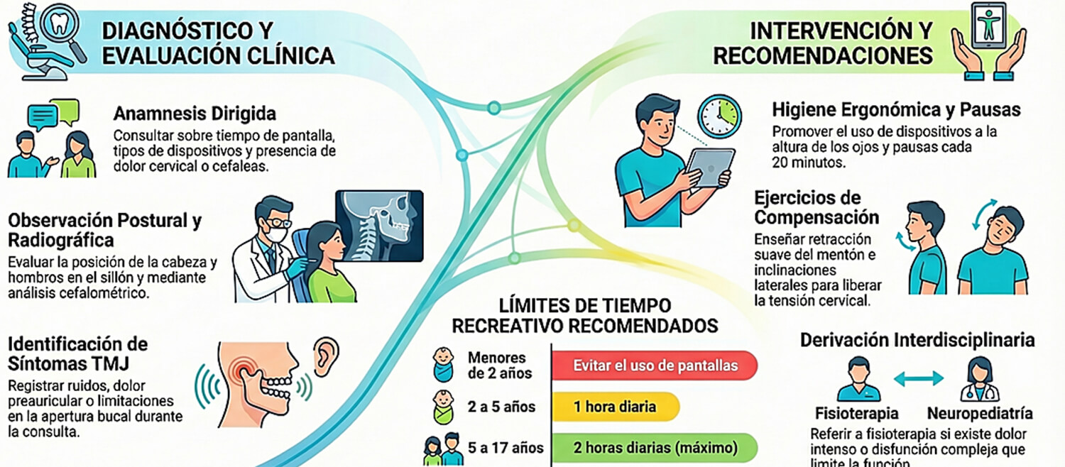 Figura 2; Protocolo de diagnostico de Postura Craneocervical