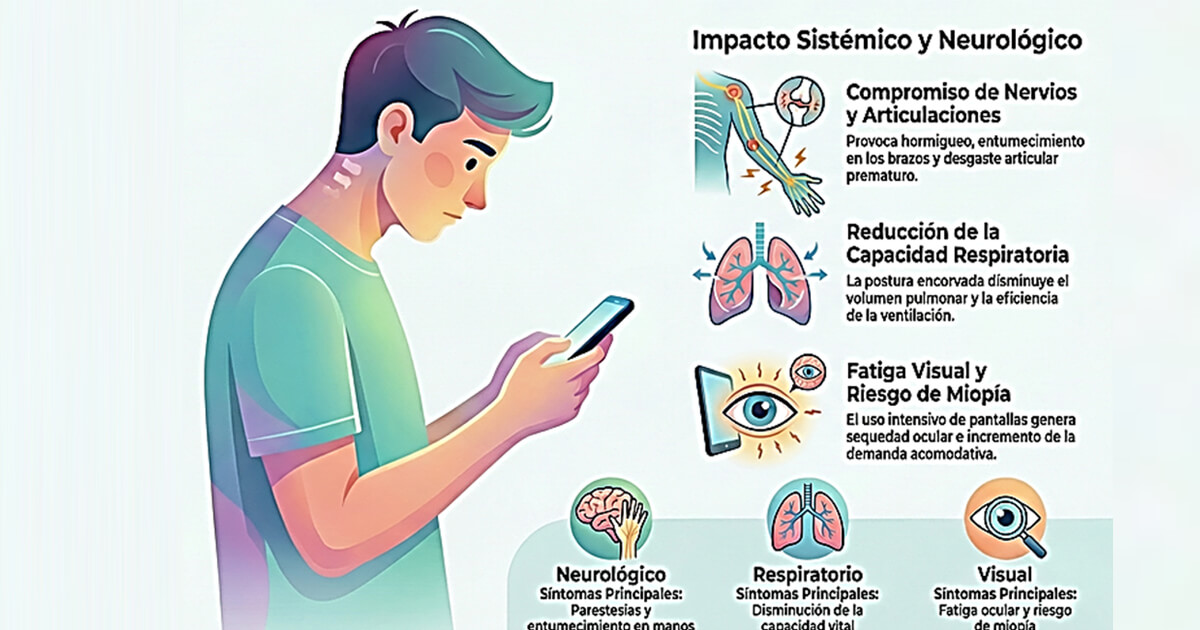 Síndrome de “text neck” en niños y adolescentes: impacto craneocervicofacial, temporomandibular y sistémico